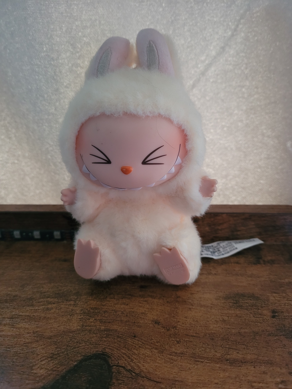 Plush Bunny Pet Toy - Cream Pink Soft Companion
